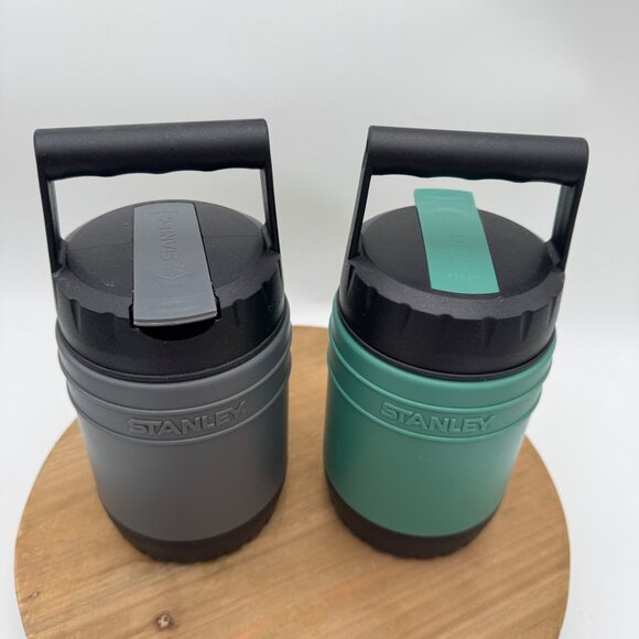 Stanley Classic 10oz Thermos Set Green and Gray Insulated Leak Proof Portable Ha - Picture 4 of 12